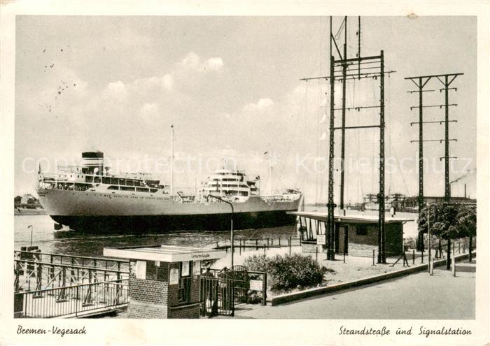 Vegesack BREMEN Strandstrasse und Signalstation