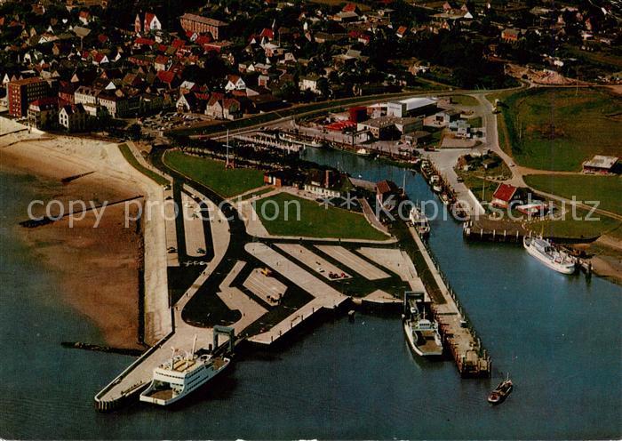 Wyk  Foehr Faehranleger Fliegeraufnahme