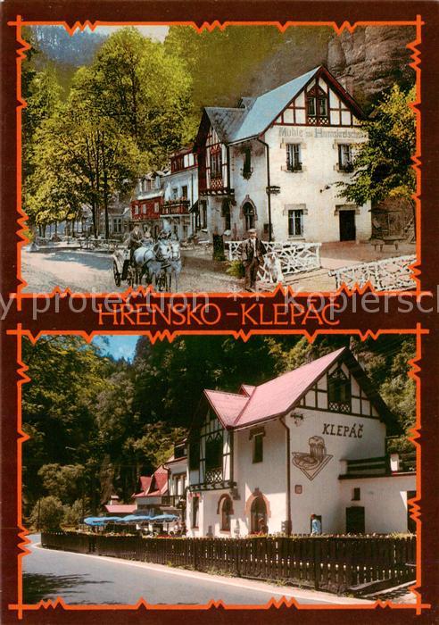 Klepac Hrensko Herrnskretschen Boehmen CZ Muehle in Herrnskretschen Hotel Klepac