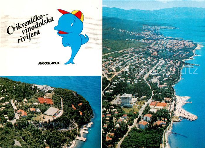 Crikvenica Croatia Fliegeraufnahme