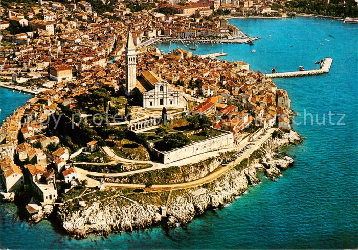Rovinj Rovigno Istrien Croatia Fliegeraufnahme