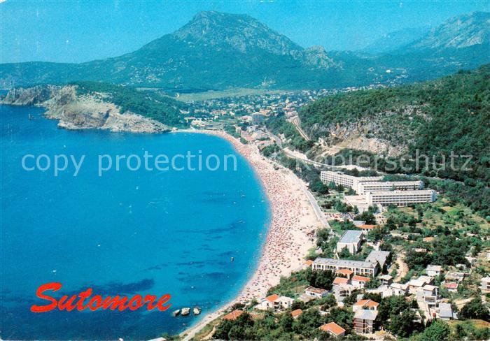 Sutomore Sutomora Dalmatien Croatia Fliegeraufnahme