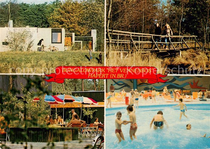 Hapert NL Bungalowpark Het Vennenbos Teilansichten Pool