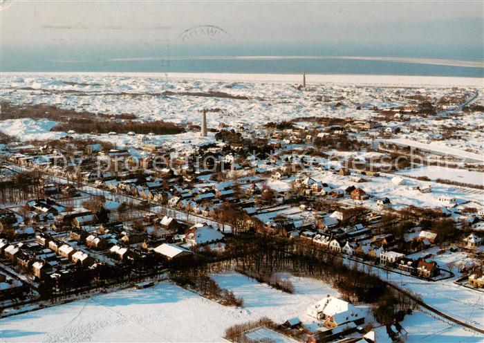 Schiermonnikoog in de Winter Fliegeraufnahme