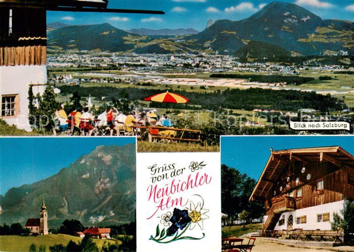 Neubichler Alm Piding Panorama Kirche