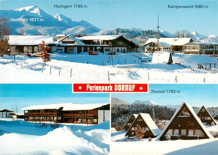 Siegsdorf Oberbayern Ferienpark Vorauf mit Hochgern Kampenwand Zwiesel