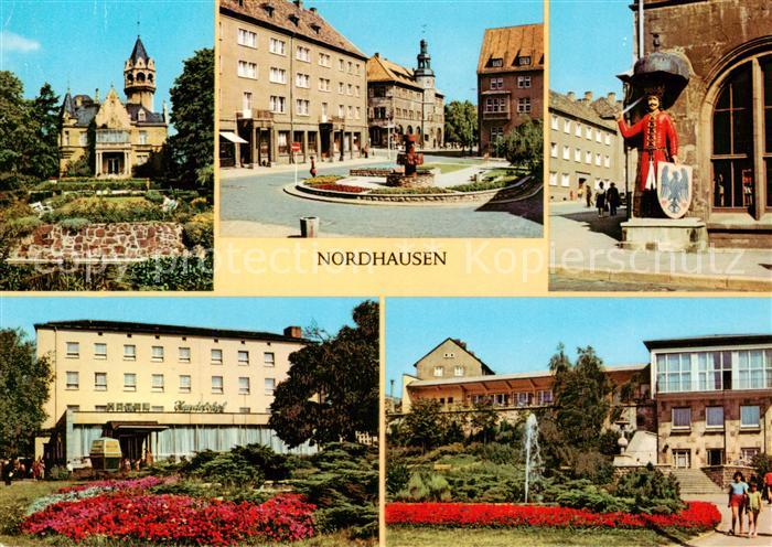 Nordhausen  Harz Meyenburgmuseum Lutherplatz Roland HO Hotel Handelshof HOG Stad