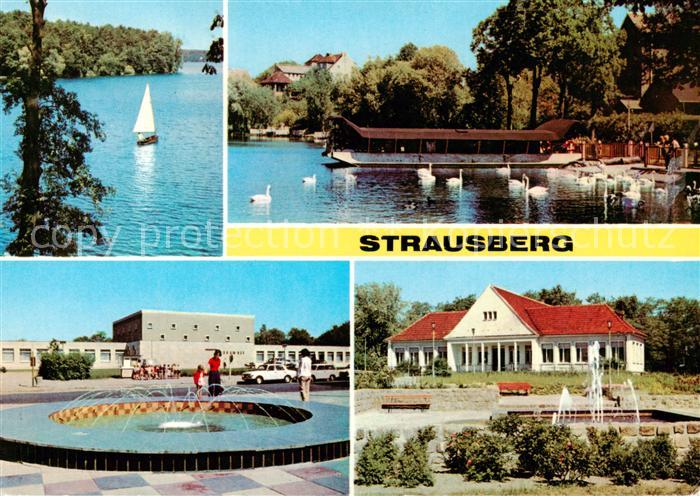 Strausberg Brandenburg Strauss See Haus der NVA Klub am See Park der Solidaritae