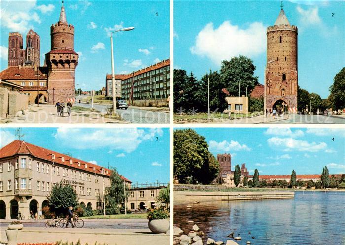 Prenzlau Mitteltorturm Blindower Tor Hotel Uckermark Am Uckersee