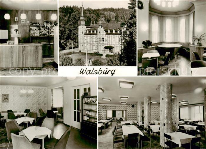 Walsburg FDGB Erholungsheim Marx Engels Bar Gastraeume