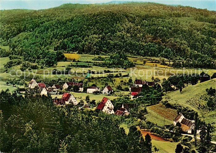 Fischbrunn Mittelfranken Fliegeraufnahme mit Gasthaus zum Hirschbachtal