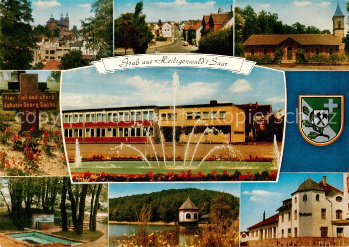 Heiligenwald Schiffweiler Teilansichten Grabstaette Joh Georg Sachs