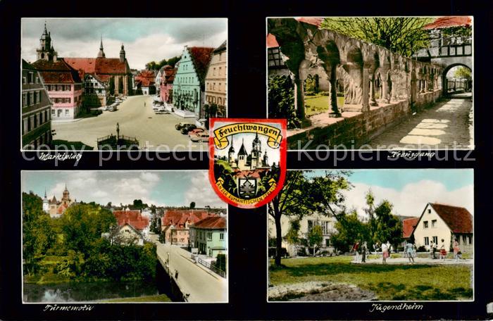 Feuchtwangen Marktplatz Kreuzgang Tuermemotiv Jugendheim
