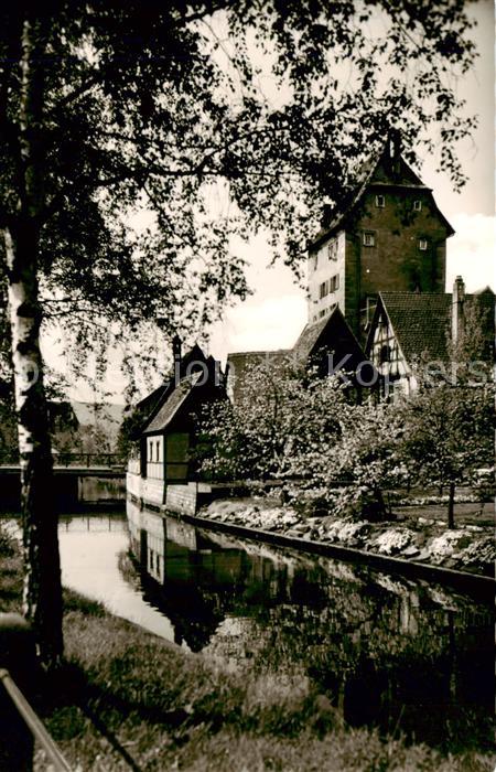 Hersbruck Bayern Pegnitzpartie am Wassertor