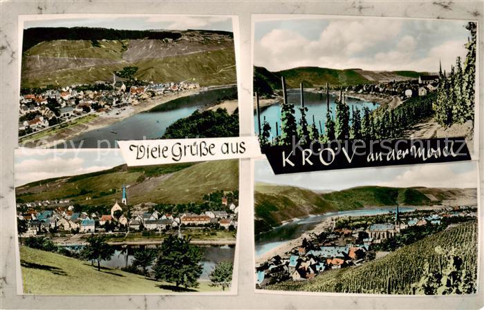 Kroev Croev Croev Mosel Fliegeraufnahme Panorama Moselpartien