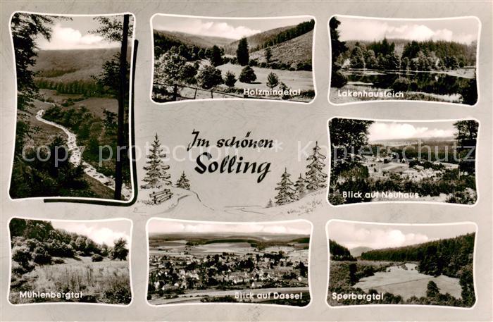 Neuhaus Solling und Umgebung Landschaftspanorama Taeler der Region Natur