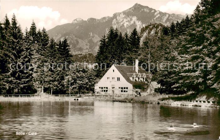Bad Faulenbach Bade-Cafe Restaurant am See Allgaeuer Alpen
