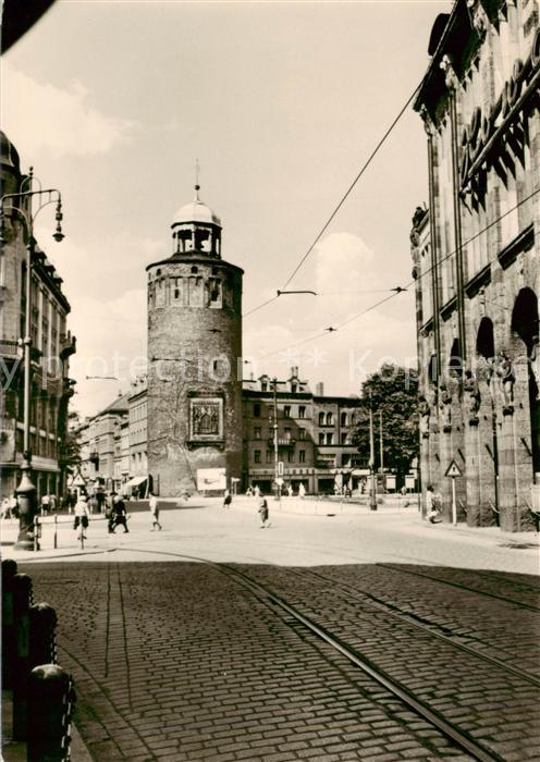 Goerlitz  Sachsen Marienplatz und Dicker Turm