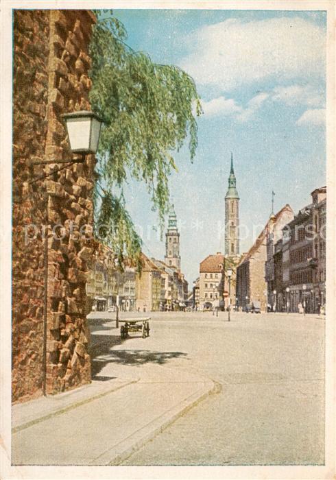 Goerlitz  Sachsen Leninplatz mit Dreifaltigkeitskirche Altes Augustinerkloster m
