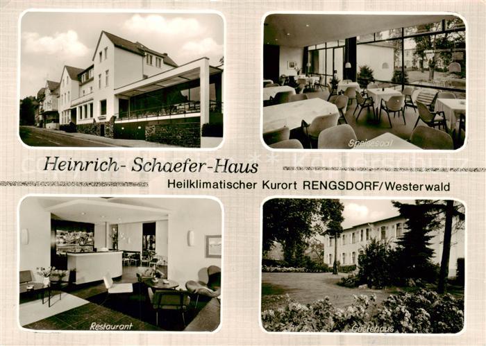 Rengsdorf Heinrich-Schaefer-Haus Speisesaal Restaurant Gaestehaus