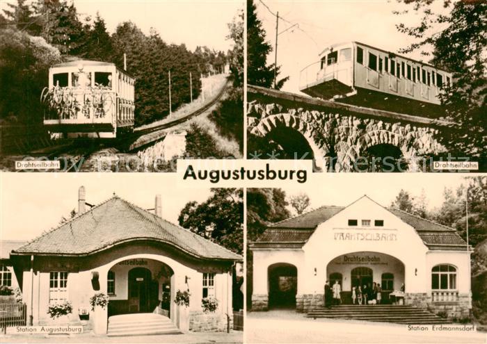 Augustusburg Drahtseilbahn Stationen