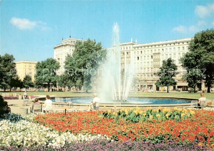 MAGDEBURG  CITY Wilhelm Pieck Allee Springbrunnen