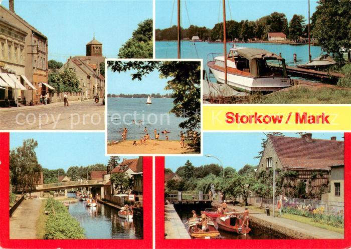 Storkow Mark Altstadt Am Storkower See Am Kanal An der Schleuse