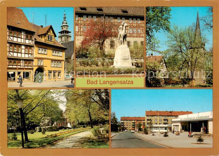 Bad Langensalza Erfurter Strasse Heimatmuseum Klagetor Karl Liebknecht Platz HO