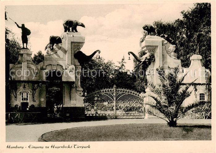 HAMBURG  CITY Hagenbecks Tierpark Eingang