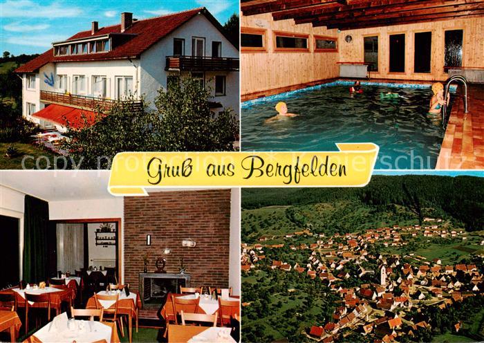 Bergfelden Pension Birkhalde ADAC Haus Hallenbad Gaststube