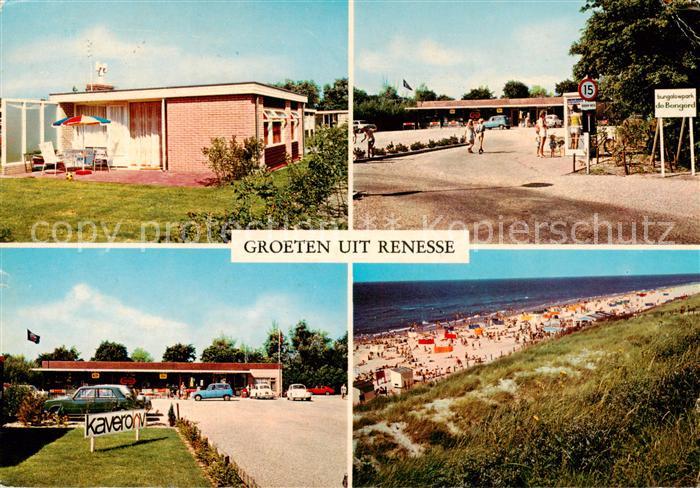 Renesse aan Zee NL Campingplatz Kavero Eingang Strandpartie
