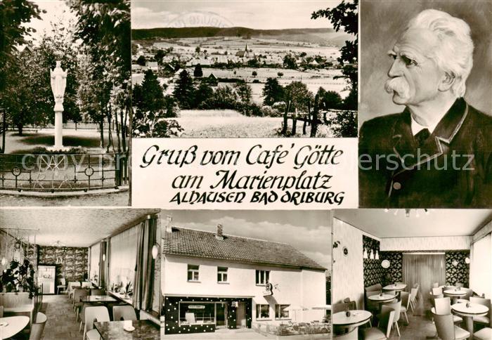 Alhausen Westfalen Baeckerei Cafe Goette Gastraeume Marienplatz Panorama