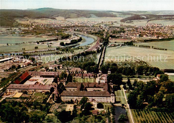 Hoexter Weser Kloster Corvey Fliegeraufnahme