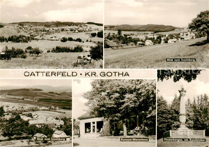 Catterfeld Panorama Inselsberg Konsum Warenhaus Finsterbergen am Kandelaber
