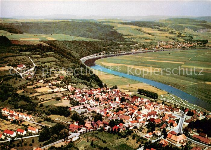 Polle Oberweser Fliegeraufnahme