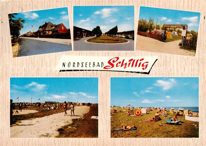 Schillig Horumersiel Teilansichten Strand Eingang