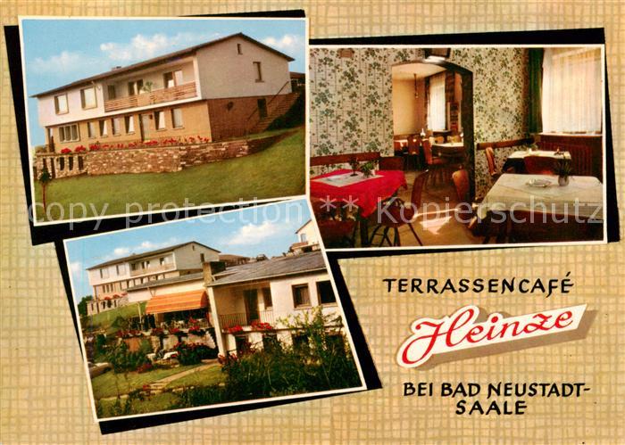 Bad Neustadt Terrassencafe Heinze mit Gaestehaus