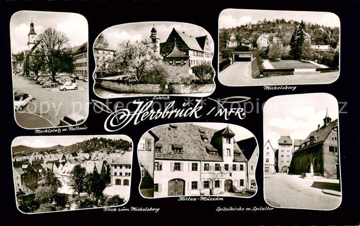 Hersbruck Bayern Marktplatz Schloss Rathaus Nuernberger Tor Hirten Museum Pegnit