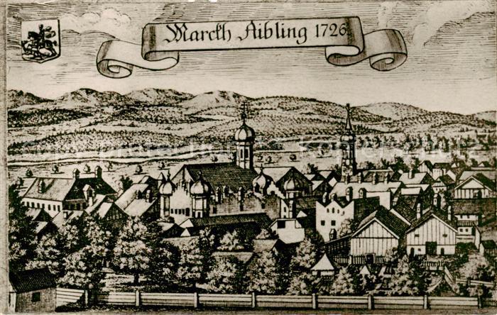 Bad Aibling Mittelalterliches Staedtebild 1726