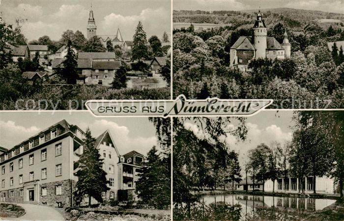 Nuembrecht Kirche Schloss Gebaeude Teich