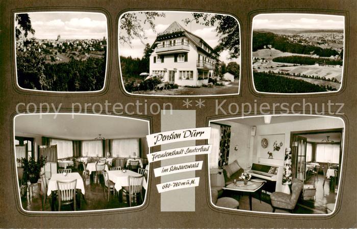 Lauterbad Freudenstadt Pension Duerr Panorama Gastraeume