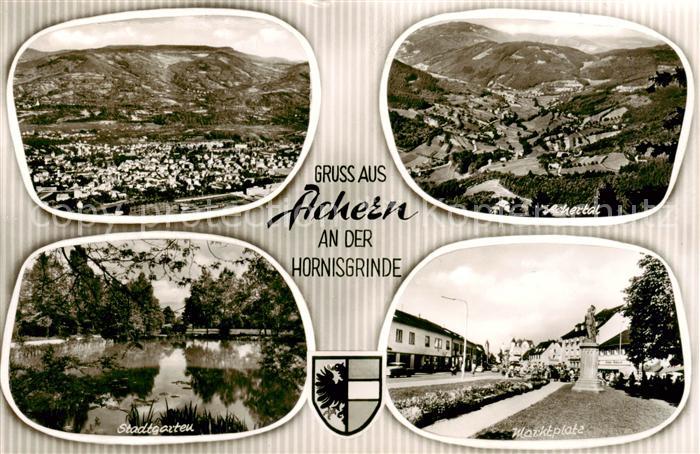 Achern Baden Panorama Achertal Stadtgarten Marktplatz