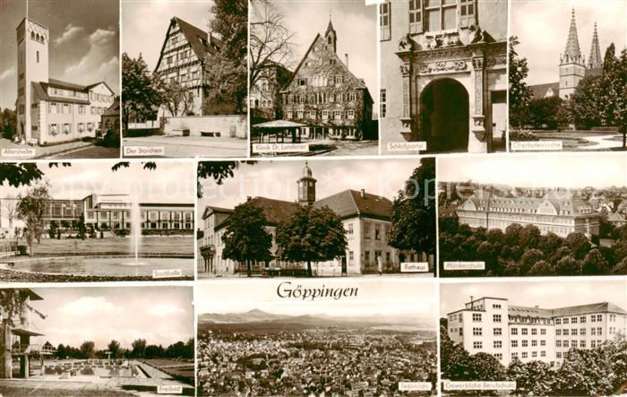 Goeppingen Altersheim Der Storchen Klinik Dr Landerer Schlossportal Oberhofenkir