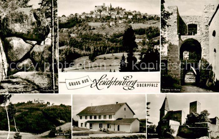 Leuchtenberg Teufelbutterfass Ruine Jugendherberge Leuchtenburg Burgruine Eingan