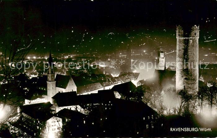 Ravensburg  Wuerttemberg bei Nacht