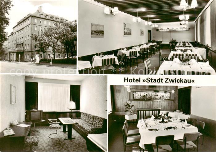 Zwickau  Sachsen Hotel Stadt Zwickau Speisesaal Zimmer
