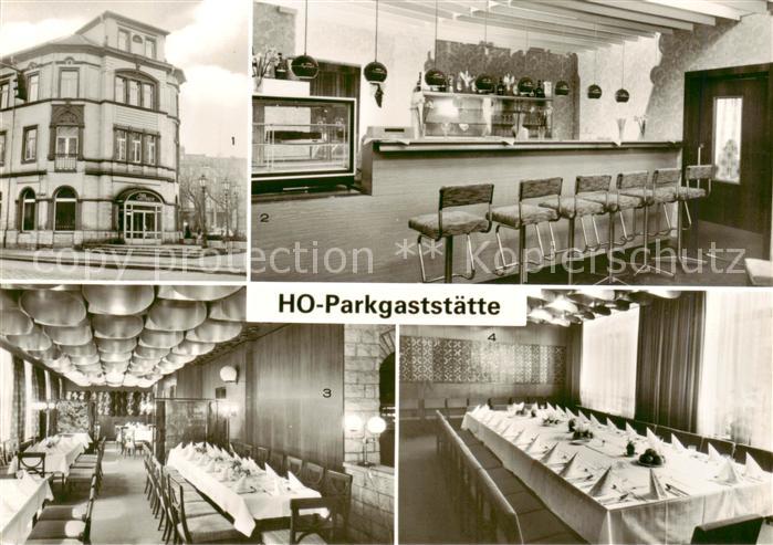 Zwickau  Sachsen HO Parkgaststaette Bar Speiserestaurant Festzimmer