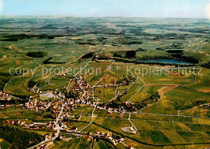 Gillenfeld Eifel am Pulvermaar Fliegeraufnahme