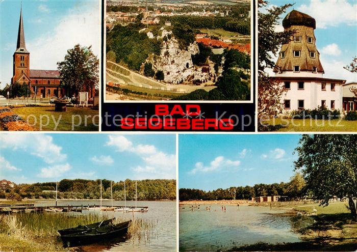 Bad Segeberg Kirche Fliegeraufnahme Panorama Strandpartie