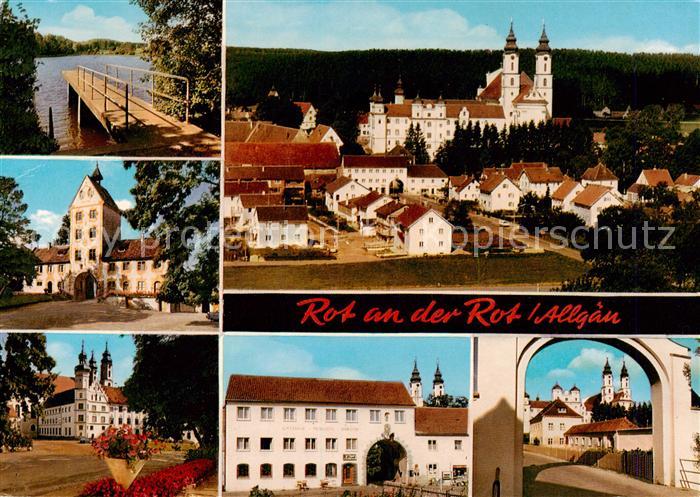 Rot an der Rot Biberach BW Bootssteg Schloss Kirche Details